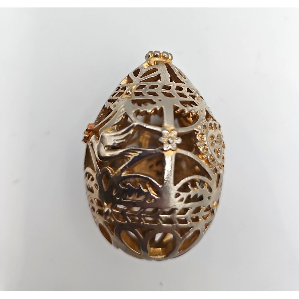 1988 Franklin Mint Golden Filigree Collector Egg D1B7455 Vintage